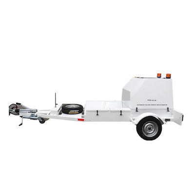 Испытание дефлектометра падающим грузом