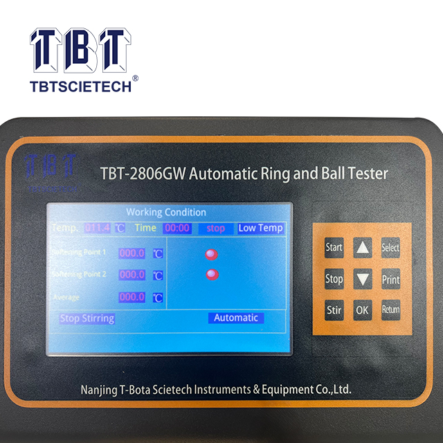Тестер точки с размягчением (кольцо и мяч)